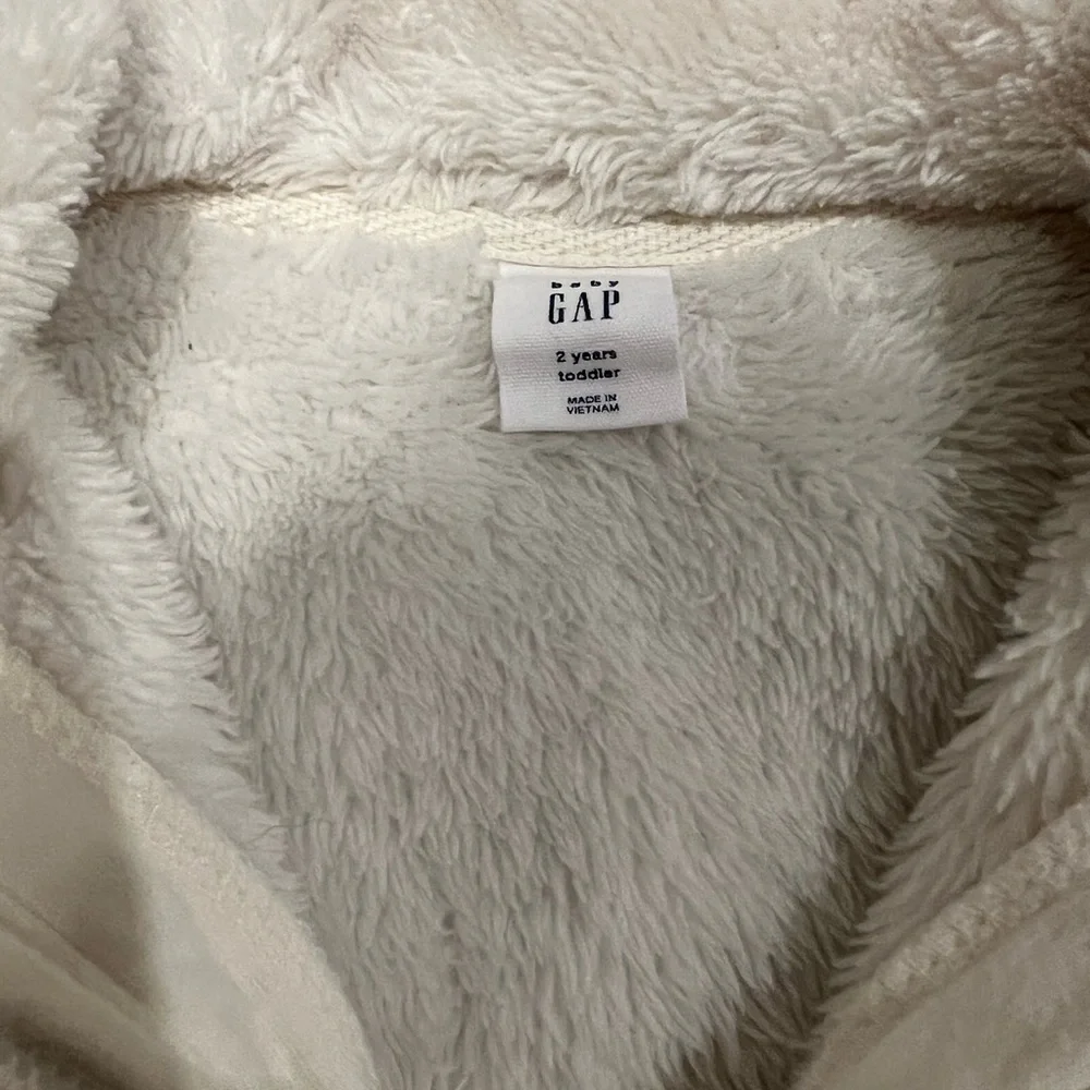 Gap Sherpa 1/4 Zip Pullover, Size 2T - Picture 5 of 5